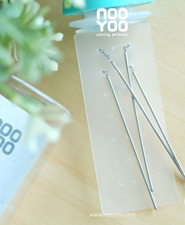 nooyoo-ต่างหูสำหรับผิวแพ้ง่าย-parallels-wired-surgical-steel