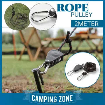 Shop 4m Outdoor Camping Pulley Adjuster Camping Tent Rope Buckle Adjustable  Wind Rope Adjuster Khemah Tali Adjuster 固定紧绳帐篷滑轮 online - Apr 2024
