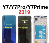 กรอบกลางปลอกหุ้มฝาหลังสำหรับ Huawei Y7 Prime Pro 2019เฟรมด้านหน้า