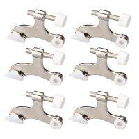 6Pcs Hinge Pin Door Stopper Adjustable Heavy Duty Hinge with Rubber Bumper To Reduce Potential Damage Wall Dents