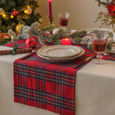 ลายตารางสีแดงใหม่คริสต์มาสผ้าปูโต๊ะบ้านร้านอาหาร40*40ซม. ผ้าปูโต๊ะผ้าเช็ดปาก40*300ผ้าปูโต๊ะโต๊ะใหญ่สำหรับงานเลี้ยงปีใหม่
