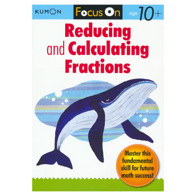 Kumon focus on reducing and calculating fractions original English teaching aid Exercise Book Mathematics subtraction and fraction 10 years old + primary school teaching aid authentic edition