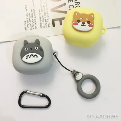 Cartoon Dogs/Cat Case For Samsung Galaxy buds 2/buds live/buds2 Pro TWS Wireless Bluetooth Earphone Case Cute soft protect Cover