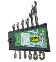 สุดคุ้ม ประแจชุด 6 ชิ้น 6 ขนาด Combianation Spanner 6 Pcs 8mm 9mm 10 mm 12mm 14mm 17mm ประแจแหวนข้างปากตาย มีกล่องเก็บให้ ทนทานใช้งานสะดวก