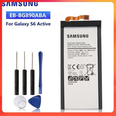 แบตเตอรี่  แท้ Samsung Galaxy S6 Active G890A G870A  Battery 3500mAh Battery EB-BG890ABA แบตเตอรี่รับประกัน 6 เดือน แถม ฟรี ไขควง