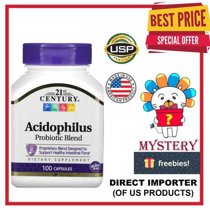 21st Century Acidophilus Probiotic Blend 100 Capsules | Lazada PH