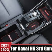 ประตู Groove Mat สำหรับ Haval H6 3rd Gen 2021 2022 2023 GT DHT-PHEV ยาง Anti-Slip Slot กันน้ำ Pad ภายในรถอุปกรณ์เสริม