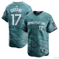 Ani 2023-2024 MLB เสื้อคาร์ดิแกนเบสบอล ลาย All Star Jersey Shohei Ohtani Button Down