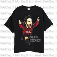 เสื้อยืด พิมพ์ลายนักฟุตบอล Ac Milan Filippo INZAGHI INZAGHI แฟชั่นสําหรับชาย และหญิง