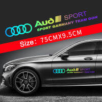 2ชิ้นสติกเกอร์ติดประตูสติกเกอร์ตกแต่งรถ Audi ด้านร่างกายดอกไม้เหมาะกับ A3รถ Audi A4 A5 A6 A7 A8 Q2 Q3 Q4 Q5 Q6 Q8 Q7ฯลฯ