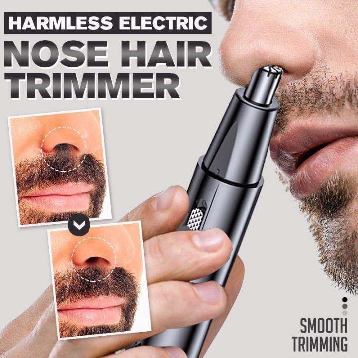 Nose Hair Trimmer for Men Rechargeable Nostril Nasal Hair Vacuum Cleaning Electric Shaver
