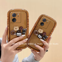 INS เคส Phone Case Xiaomi13T Xiaomi 13T Pro 5G Redmi 12 4G เคส การ์ตูนน่ารักใหม่3D เคสมือถือโดนัทตุ๊กตาหมีกันกระแทกแบบแฟชั่นฝาครอบนิ่มโปร่งใส2023