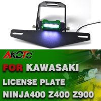 License Plate Holder Frame With LED Light FOR KAWASAKI NINJA 400 650 Z400 Z650 Z900 RS Z900RS Ninja400 Ninja650 ER6N ER6F ER-6N