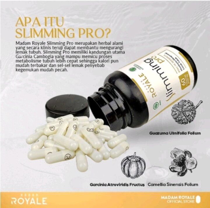 Madam Royale Slimming Pro Original Asli Kapsul Herbal Alami Cara Diet