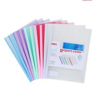 6pcs/set A4 morandi color folder Test paper and document rod clamp file folder Business office stationery supplies file folder