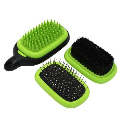 Pet Grooming Kit Deshedding Tool Removes Knots and Tangled Hair Effective Undercoat Rake for Dogs and Cats intensely