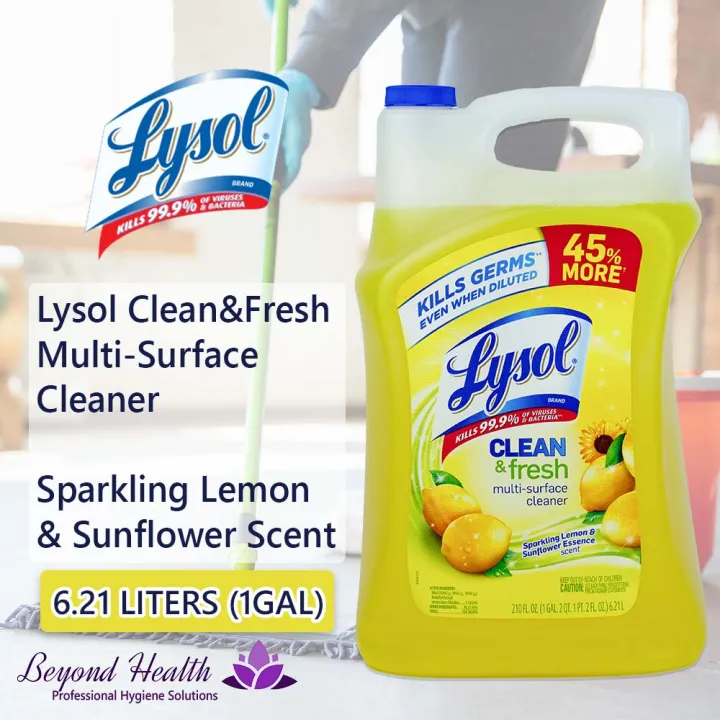 Lysol Clean & Fresh MultiSurface Cleaner 6.21 Liters Multipurpose