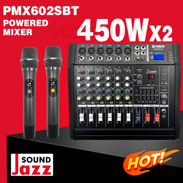 【JAZZ SOUND】 YAMAHA PMX602S-BT, 6channel mixer. With wireless ...