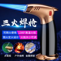 [COD] Cross-border supply of goods outdoor barbecue kitchen baking ignition three-fire single-fire welding high temperature flamethrower lighter