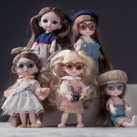 (Popular toys) ตุ๊กตา13ที่สามารถเคลื่อนย้ายปล้อง1/12 16เซนติเมตรตุ๊กตา Bjd สำหรับสาวๆ3D ตาแต่งตัวแฟชั่นของเล่นพลาสติกน่ารักใหม่ของขวัญวันเกิดที่มีคุณภาพสูง