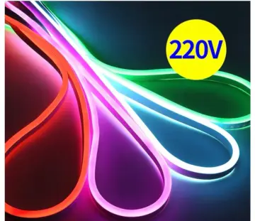 10M LED Flexible Strip Light AC 220V SMD 2835 LED Neon Flex Tube