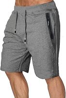 Mens Flex Fit Breathable Sweat Shorts 1/2 Length Hiking Shorts with Zipper Pockets Ripid Dry Sport Shorts