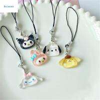 BEIMOUS Kawaii Cinnamoroll จี้ห้อยกระเป๋าจี้คู่รักทำนองเพลงของฉันเชือกโทรศัพท์มือถือสายชาร์จมือถือ Pachacco จี้ห้อยโทรศัพท์กระเป๋าพวงกุญแจ