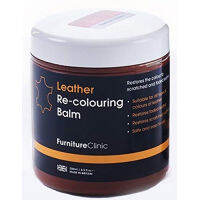 Furniture Clinic Leather Recoloring Balm – Renew, Restore &amp; Repair Color to Faded and Scratched Leather | 21 Color Choices, Works on Couches, Car Seats, Clothing &amp; Purses - 8.5 Fl. Oz (White)