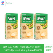 Combo 03 Hộp Sữa Đậu Nành Nuti Nguyên Chất Hộp 200ml