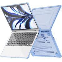 Macbook Cases Shockproof Hard PC Laptop Case For Apple Macbook Pro 13 2018/2020/2022 Transparent Cover With Kickstand Feature