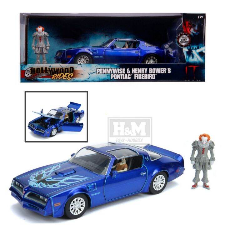 Jada 1:24 Henry Bowers Pontiac Firebird Trans With Pennywise