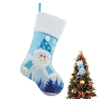 Christmas Stockings Easy Hanging 18 Inches Large Christmas Socks Candy Bag Lighted Christmas Decorations Stocking For Home