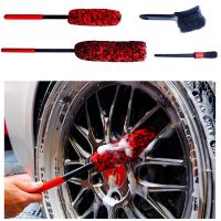 Wheel Brush Wheel Brush Kit for Cleaning Wheel and Tire, Soft Wheel Cleaning Brush, Detailing Brush and Stiff Tire Brush