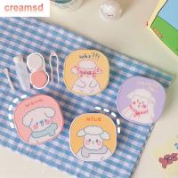 CREAMSD เคสใส่เลนส์กล่องเก็บสินค้าสำหรับผู้หญิงเนื้อแกะตัวการ์ตูนรูปผู้ชายเกาหลีน่ารักกล่องคอนแทคเลนส์เคสคอนแทคเลนส์