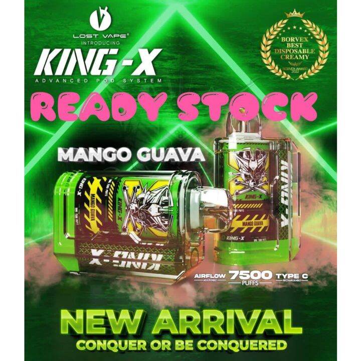 40 King X Disposable 7500puff Flavour Usb c charging Adjustable airflow