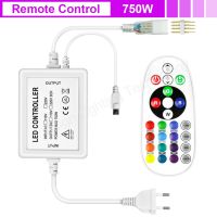 220V LED Strip Controller RGB 4 Pin Neon Strip Remote Bluetooth Tuya WiFi APP For 5050 RGB Strip Color Changeable 750W 1500W