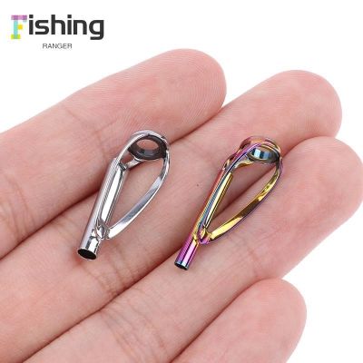 【CW】✁  1Pc Sliver/Rainbow Top Guide of Tangle for Spinning Fishing Rod