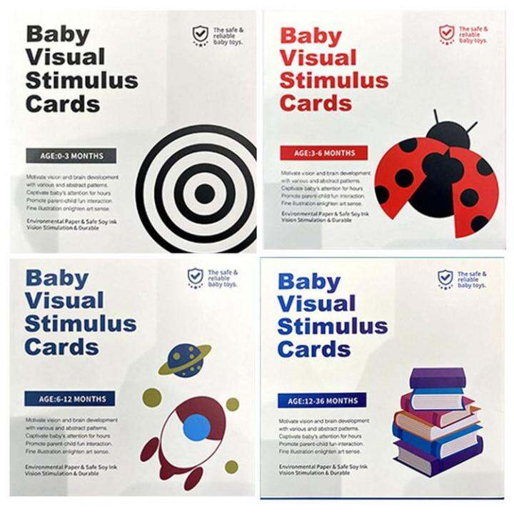 Baby Visual Stimulation Cards 16Pcs Visual Stimulation Cards With High
