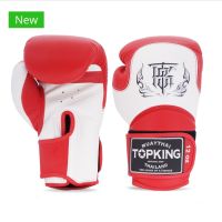 นวมมวยไทย Top King Red / White "Blend 02" Boxing Gloves