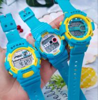 Marine Shop SPORT WATCH นาฬิกาแฟชั่น สีนีออน สดใส สุดจี๊ด ระบบดิจิตอล  มีไฟดูเวลากลางคืน