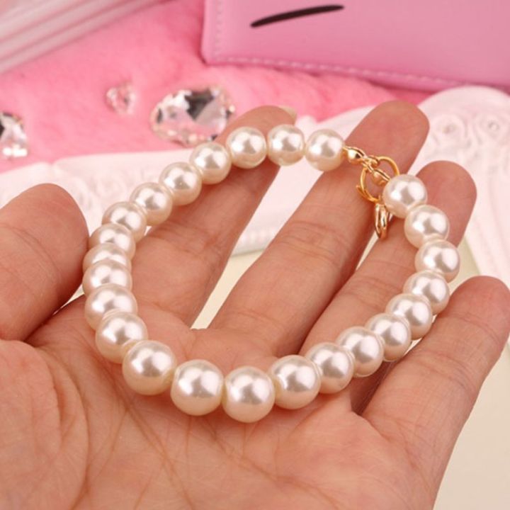 korean-imitation-pearl-gem-key-chains-short-pink-green-rhinestone-keyring-for-women-car-bag-airpods-pendant-keyfob-accessories