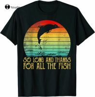 So Long And Thanks For All The Fish Vintage Tshirt Full Size S To Hot