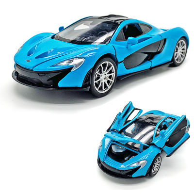 (Boxed) 1:32 Mclune P1 Alloy Warrior Car Model Sports Car With Light Music Independent Hardcover
