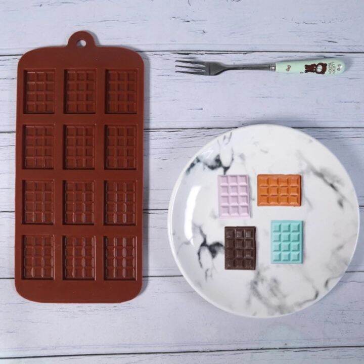 12-even-chocolate-mold-silicone-fondant-waffles-molds-bar-mould-decoration-tools-baking-accessories