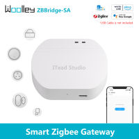 WOOLLEY Smart Zigbee Gateway Mini Smart Hub Zigbee 3.0 Bridge Wireless Smart Gateway eWeLink APP จัดการอุปกรณ์ย่อย Zigbee ได้สูงสุด 32 อุปกรณ์ ศูนย์ควบคุมความปลอดภัยบ้านอัจฉริยะ (ZBBridge-SA)