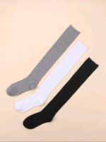 Plain Long Socks (3 sets ได้สามคู่)