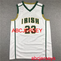 No.23ผู้ชาย James Jersey Sports Jersey รุ่นภาพยนตร์ White S,M,L,XL,XXL Vest