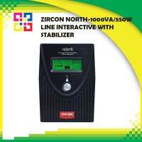 ZIRCON NORTH-1000VA/550W เครื่องสำรองไฟ  LINE INTERACTIVE WITH STABILIZER