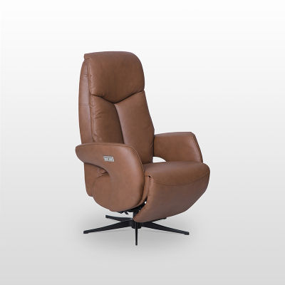 modernform เก้าอี้ปรับเอนนอน รุ่น CADEN ปรับไฟฟ้า หุ้มหนังแท้/PVC SADDLE