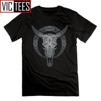 เสื้อยืดแขนสั้น คอกลม ผ้าฝ้าย 100% พิมพ์ลาย Jotunheimr Vikings Valhalla Odin สไตล์วินเทจ สําหรับผู้ชาย AAN9 QI61